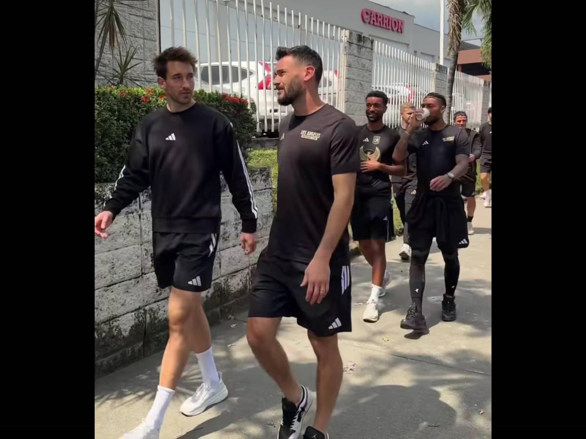 Son quedó enamorado del café de Honduras: así disfrutaron los futbolistas de LAFC en las calles de SPS previo al partido