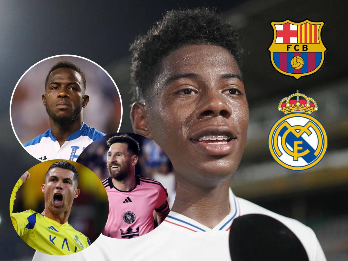 ¿Real Madrid o Barcelona? ¿Messi o Cristiano Ronaldo? Los detalles desconocidos de la vida de Dereck Moncada, la perla del Olimpia