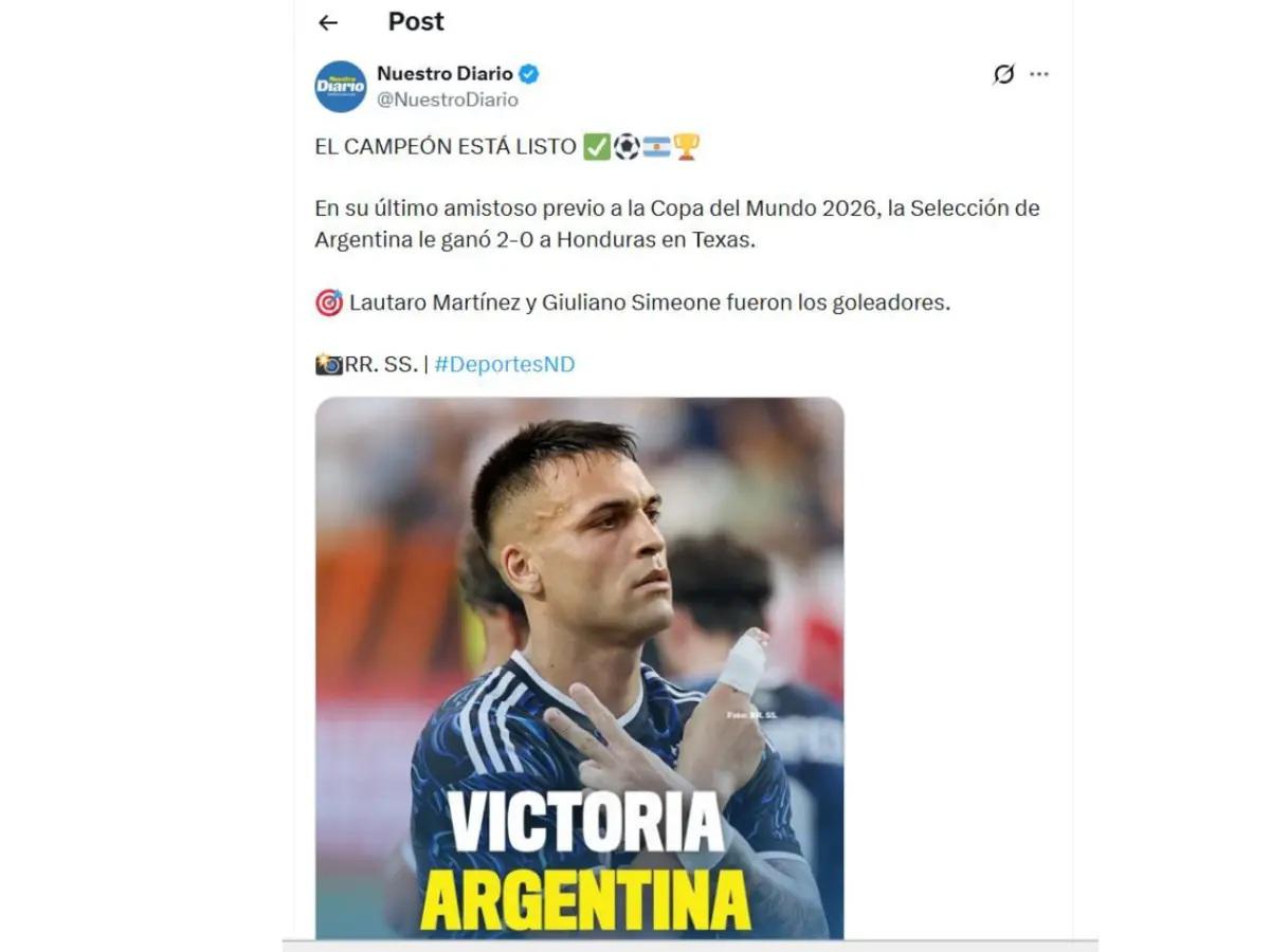 Tras caer ante Argentina, la prensa señala el culpable y pide un regreso: Ya ven