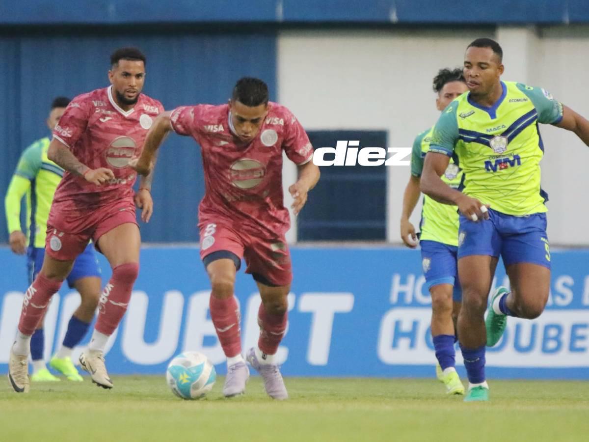Motagua se vio mejor en todo el primer tiempo en tierras olanchanas.