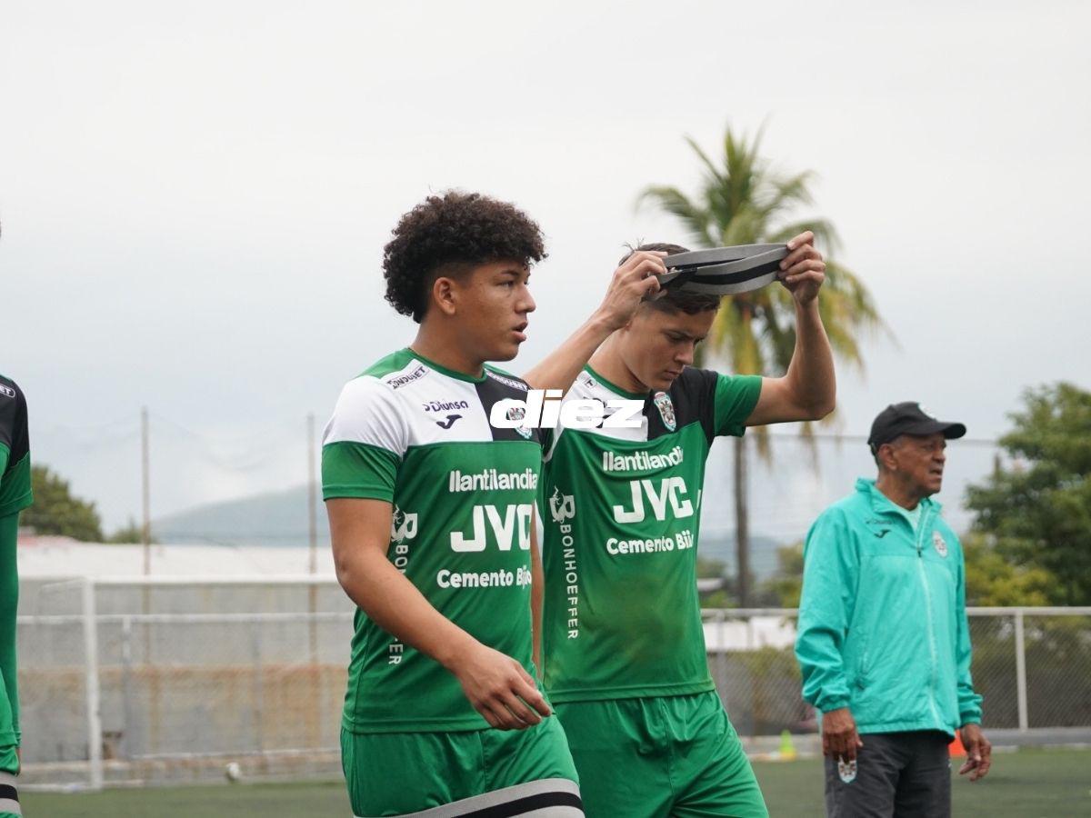 Sorpresa en el entreno de Marathón y así fue el recibimiento del nuevo fichaje verdolaga: ¡curioso look!