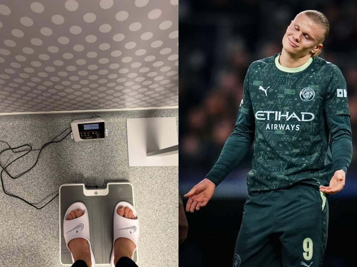 Haaland le 'responde' a Pep Guardiola con una foto subido en una báscula luego de la advertencia del técnico del City