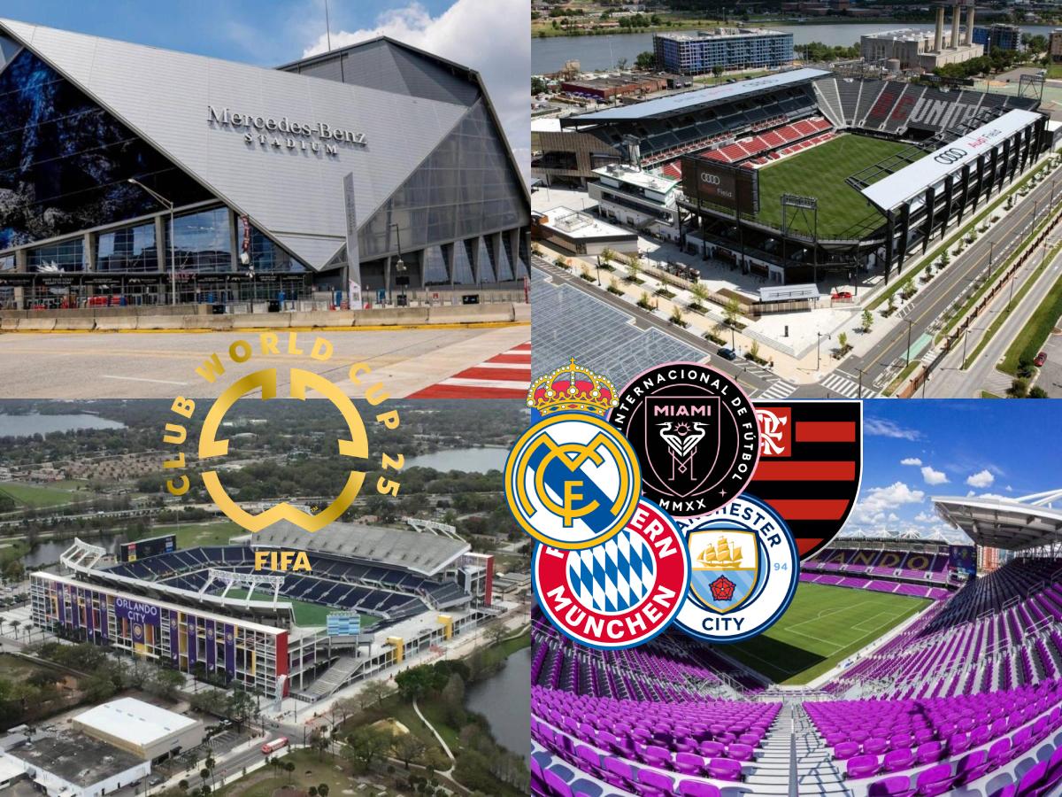 Mundial de Clubes 2025: estos son los estadios donde jugarán Inter Miami, Real Madrid y los demás equipos clasificados al torneo