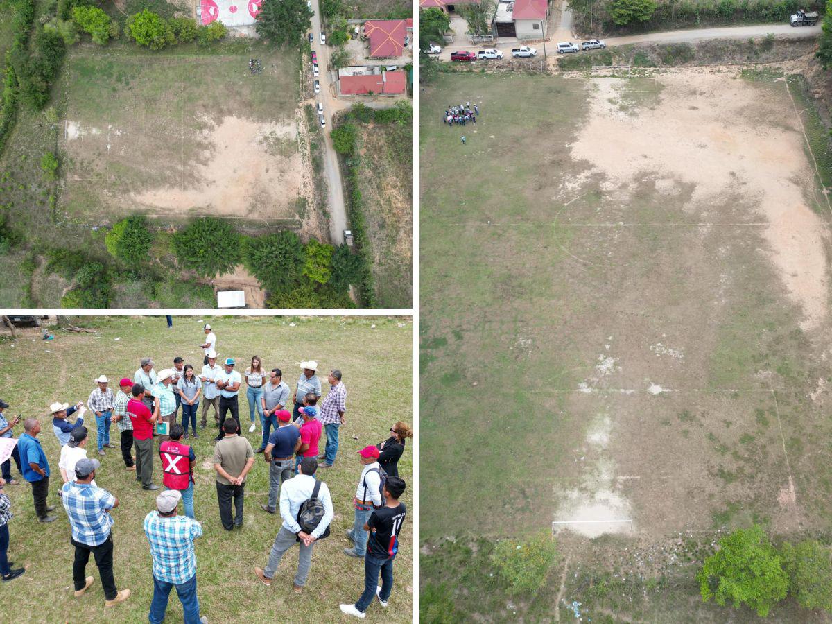 Patuca, Olancho tendrá cancha con moderna grama sintética, ¿cuándo lo inauguran?