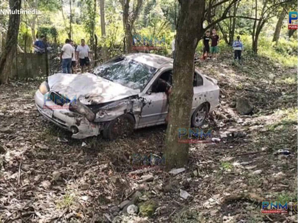 ¡El carro quedó destruido! Las fotos del mortal accidente donde falleció Lester Banegas, exjugador de Liga de Ascenso