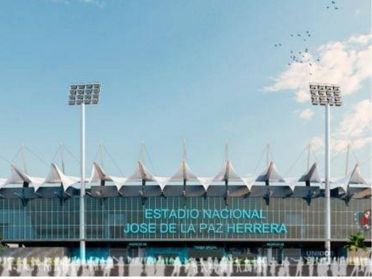 Espectacular: Así luce el Estadio Nacional Chelato Uclés con la nueva fachada y el letrero