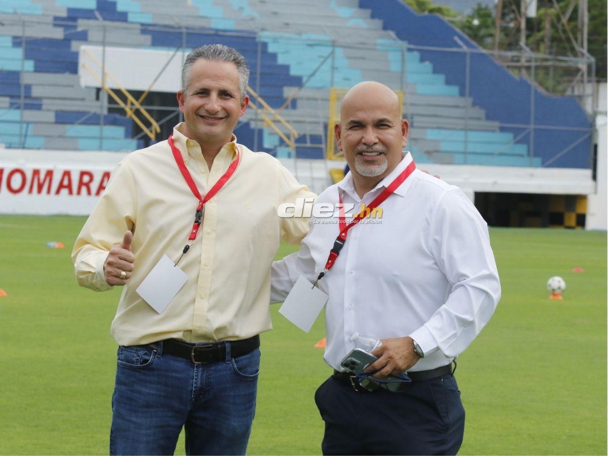 Las personalidades y la bella pintura que sorprendió: ¡el ambientazo previo a la reapertura del Estadio Morazán!