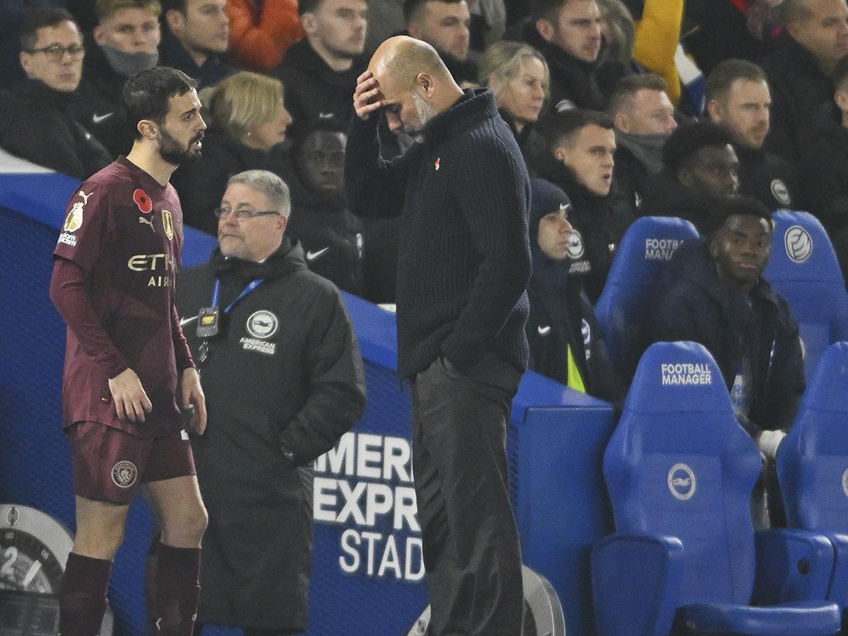 Pep Guardiola da la cara tras la cuarta derrota al hilo con el Manchester City: “Tenemos que resetear en el parón FIFA”