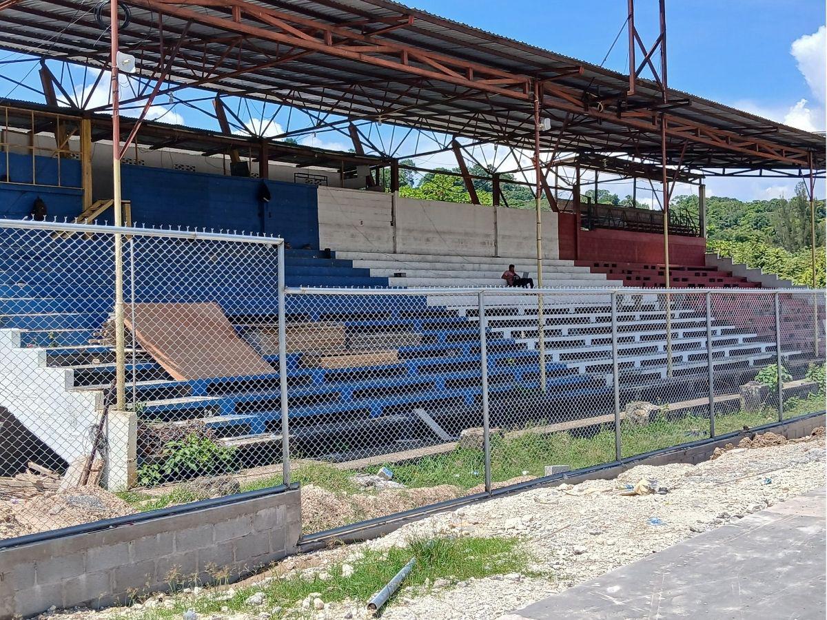¡A toda marcha! Así avanza la moderna remodelación del histórico Estadio Argelio Sabillón de Santa Bárbara