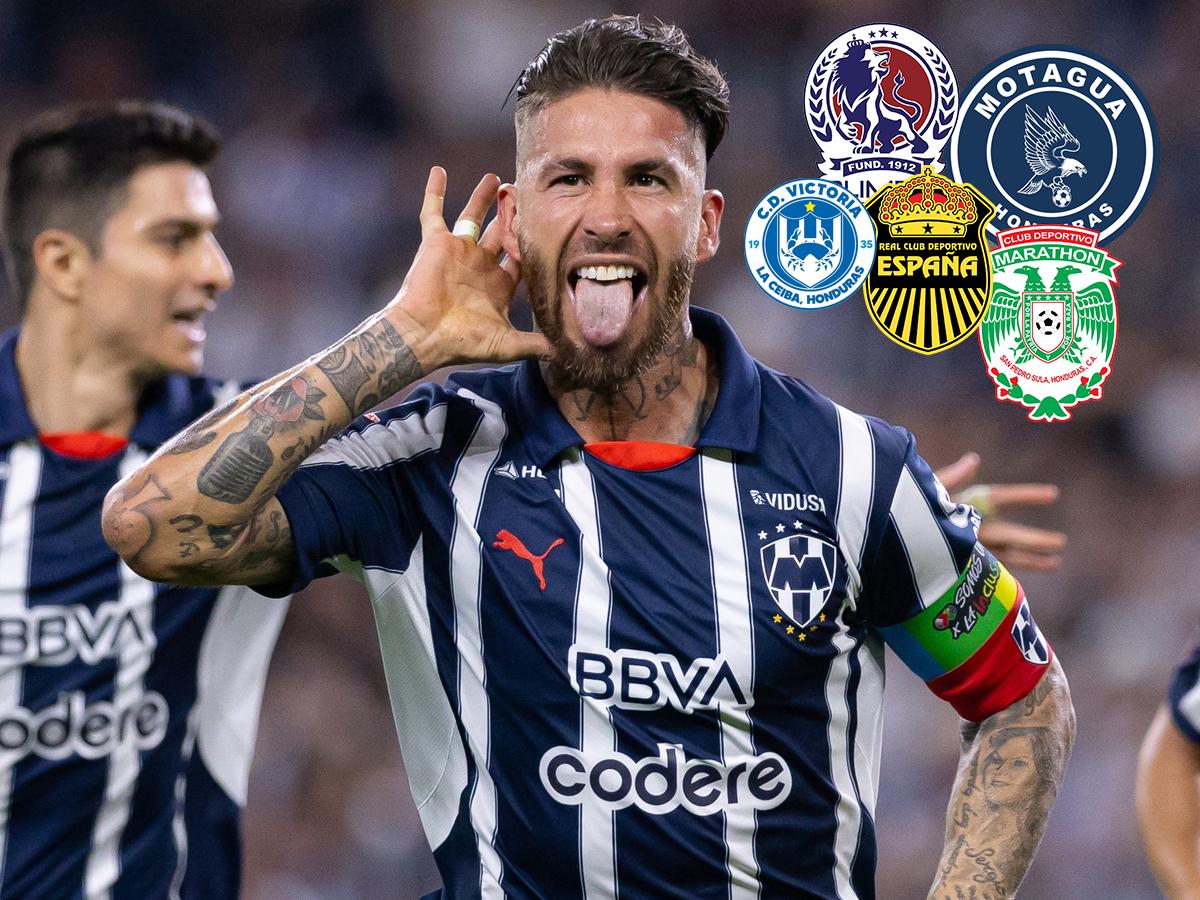 ¿Sergio Ramos en Honduras? Rayados de Monterrey podría jugar un amistoso contra club de la Liga Nacional
