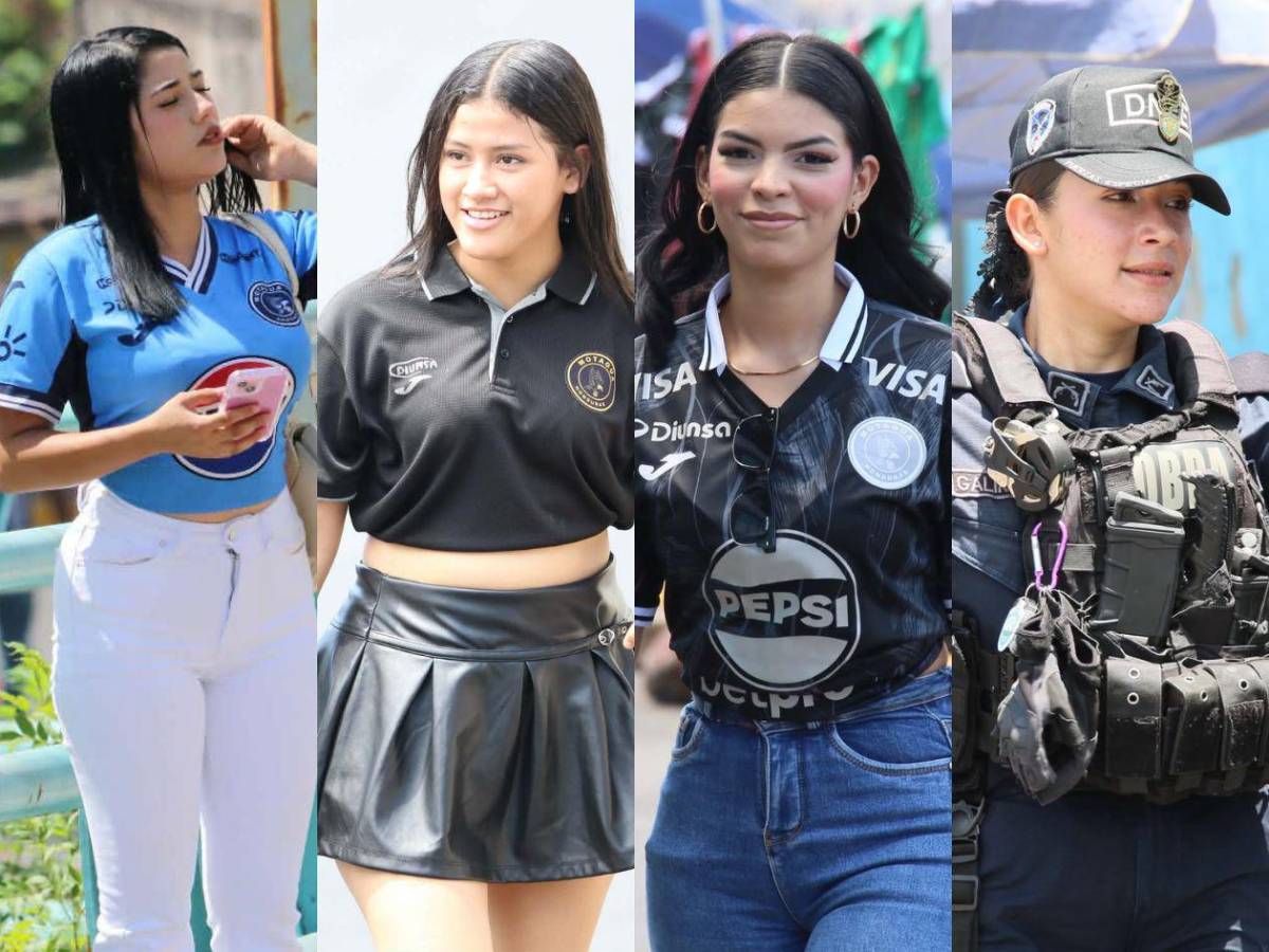 Barbie Policía robó suspiros: Las chicas del Motagua causan furor en la gran final