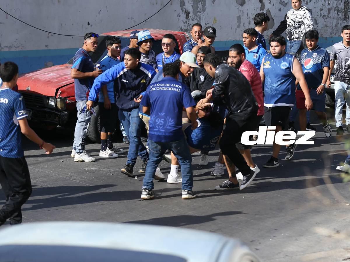 Balacera: Se reporta un fallecido y varios heridos tras batalla de barras previo al súper clásico entre Motagua y Olimpia