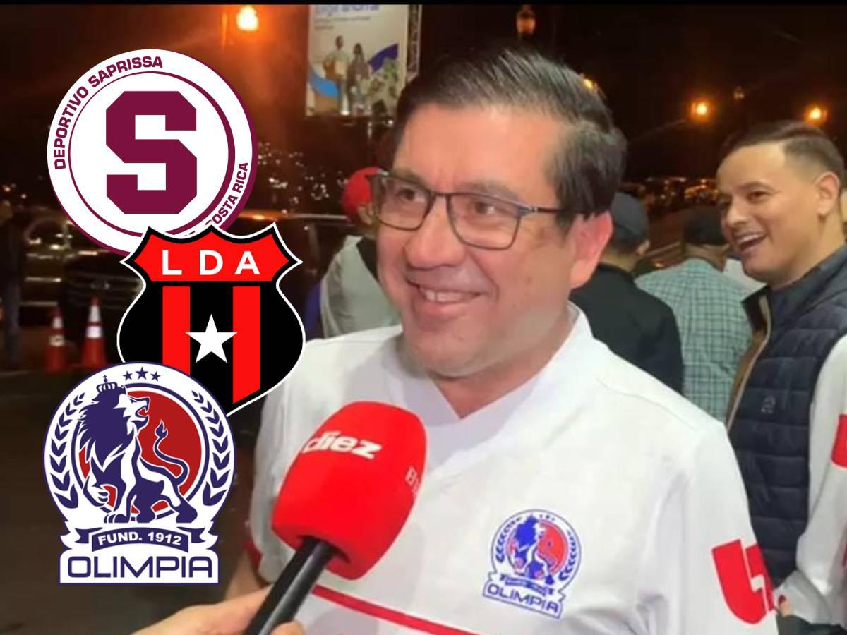 ¡De ver para creer! Aficionado el Saprissa llega identificado para apoyar al Olimpia: Alajuelense es nuestro archirrival