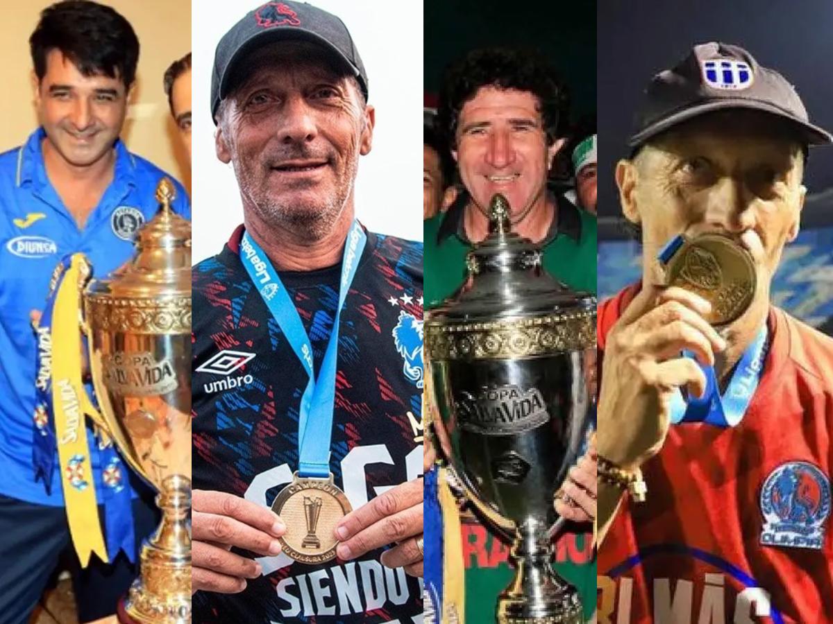 ¿Quién ganó más títulos? De los últimos 20 torneos en Liga Nacional de Honduras, ellos son los técnicos que han dirigido las finales
