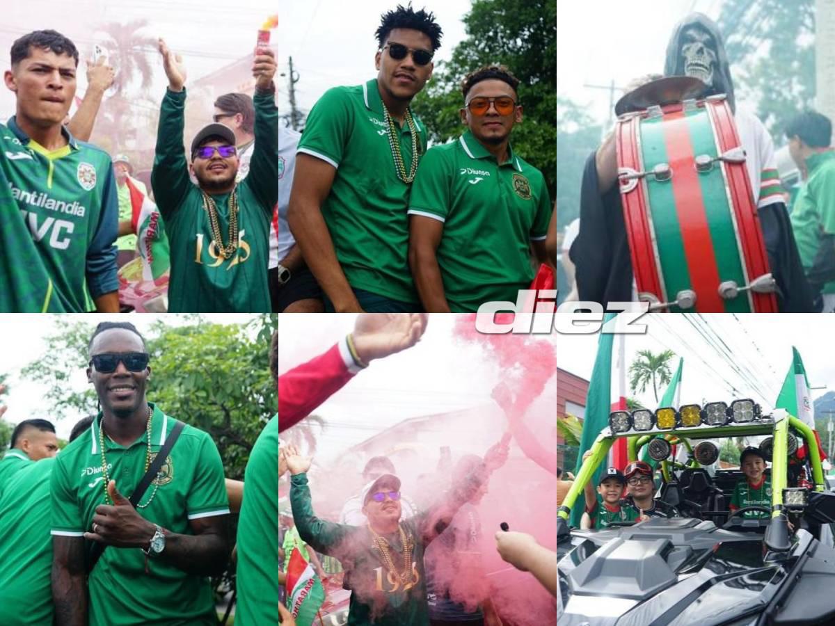 Marathón inaugura su mes de centenario: así fue la caravana del Monstruo Verde en San Pedro Sula; bellas chicas