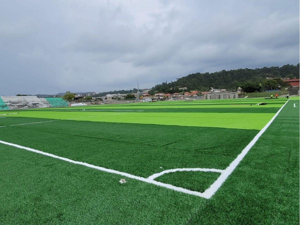 ¡Como mesa de billar! Así luce el remodelado Estadio Sergio Reyes de Santa Rosa de Copán