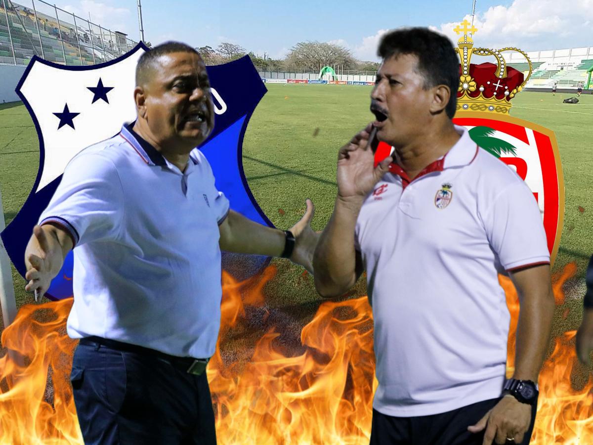 Mauro Reyes y Jhon Jairo López, en una batalla por permanecer en Liga Nacional de Honduras que entró en su fase final