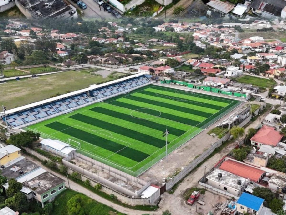 ¡Una mesa de billar! Finalizan con éxito la remodelación del Estadio Sergio Reyes de Santa Rosa de Copán