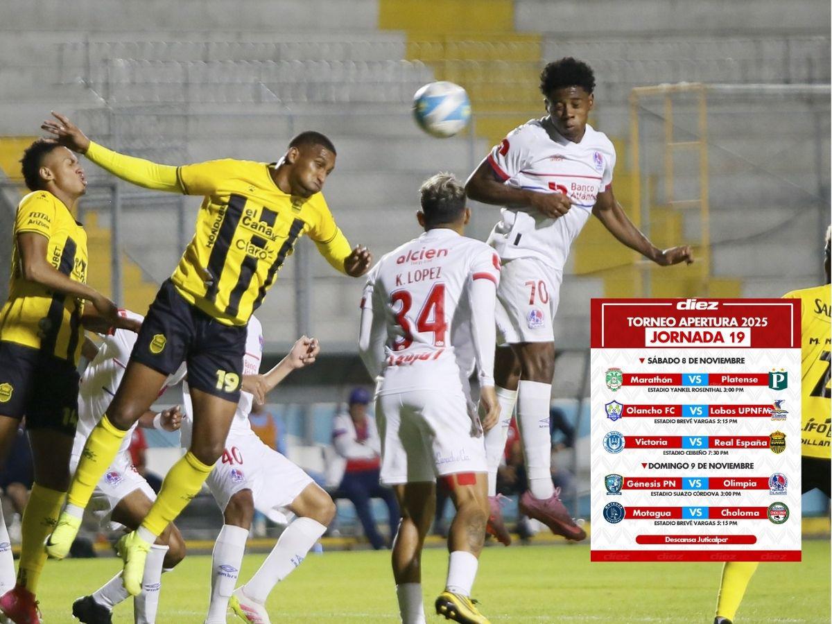El Apertura 2025 al rojo vivo: Fechas, horarios y las bajas sensibles de la jornada 19 de la Liga Nacional de Honduras