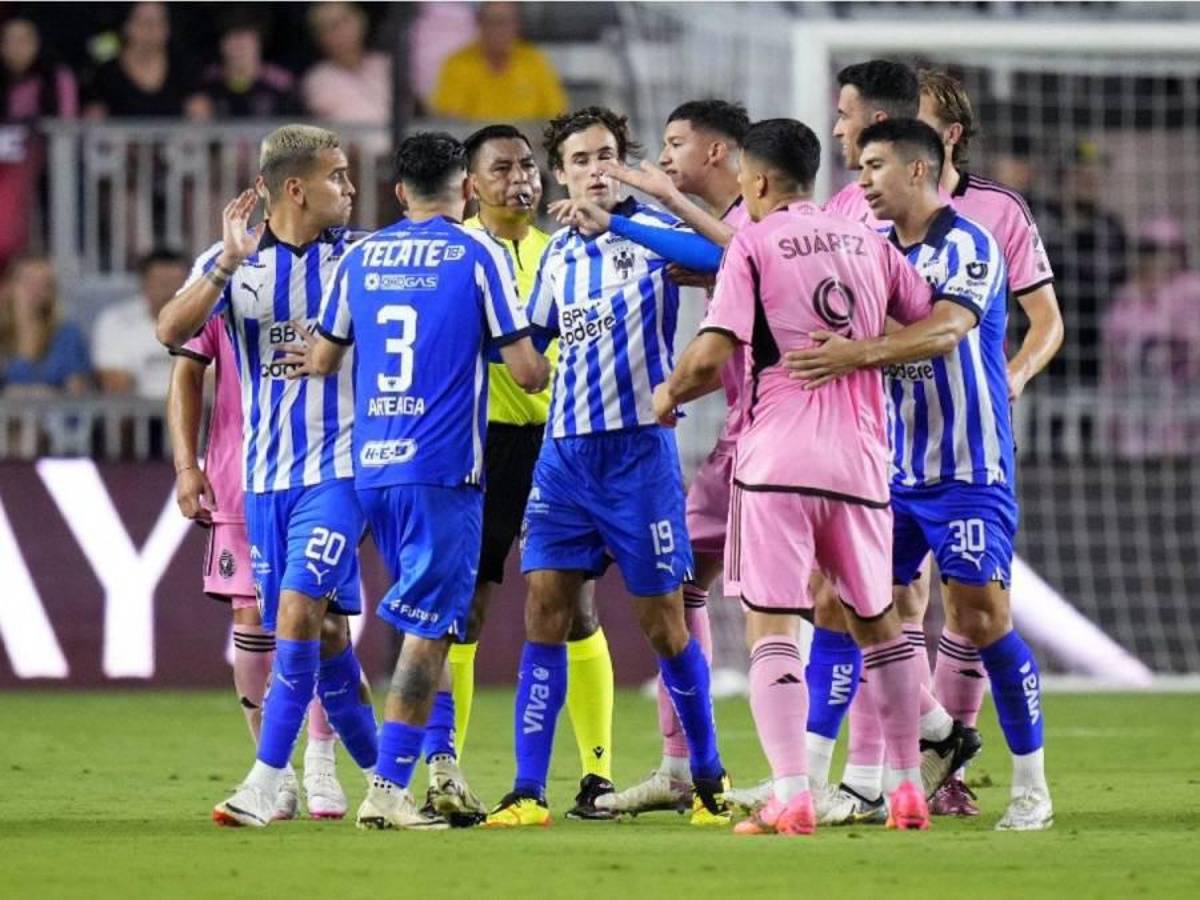 El motivo de la bronca de Messi con técnico de Monterrey y David Ruiz como villano en la Champions de Concacaf