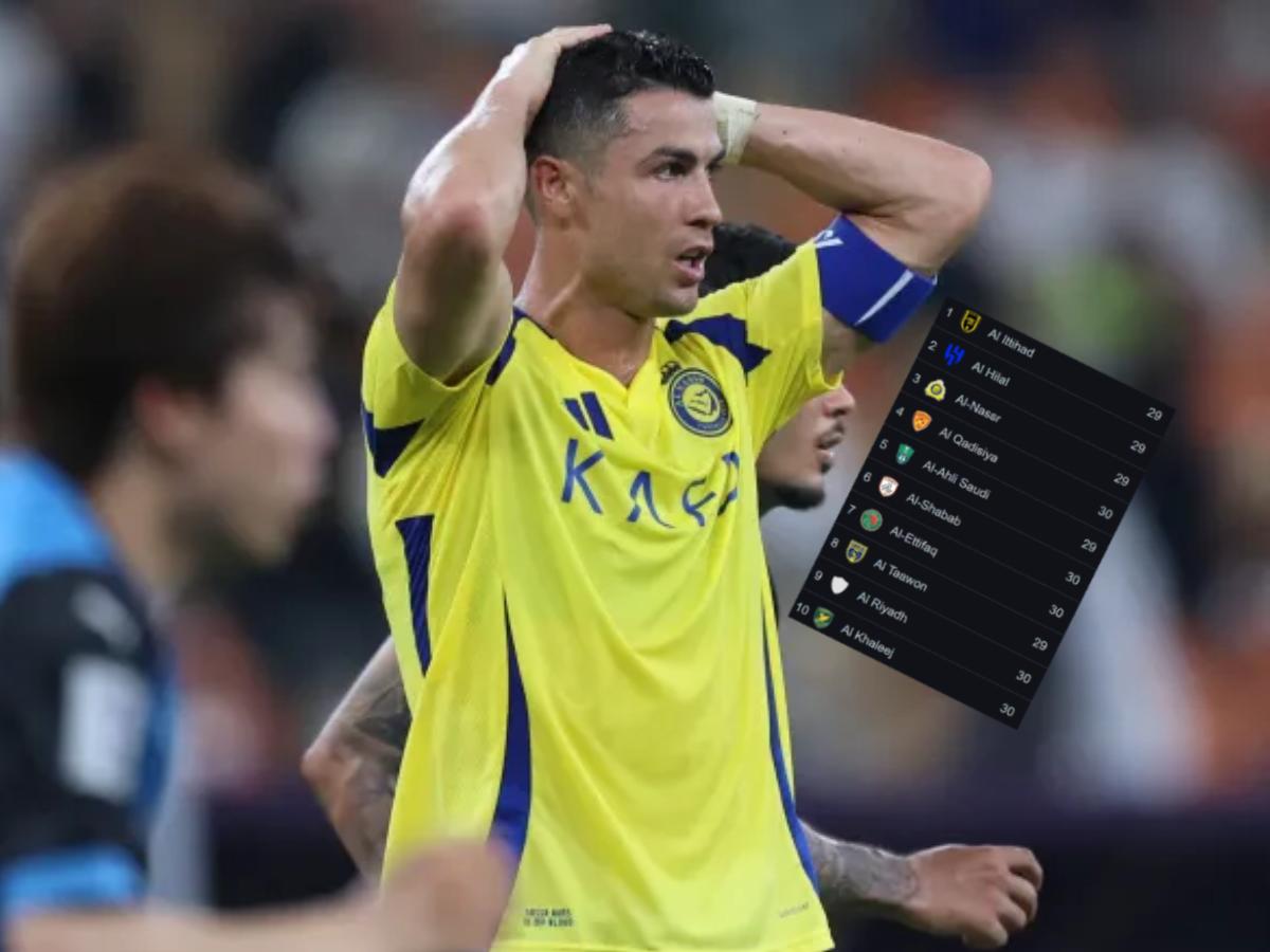 Exfutbolista del Barcelona le mete presión a Cristiano Ronaldo y Al Nassr: así va la tabla de posiciones de Arabia Saudita