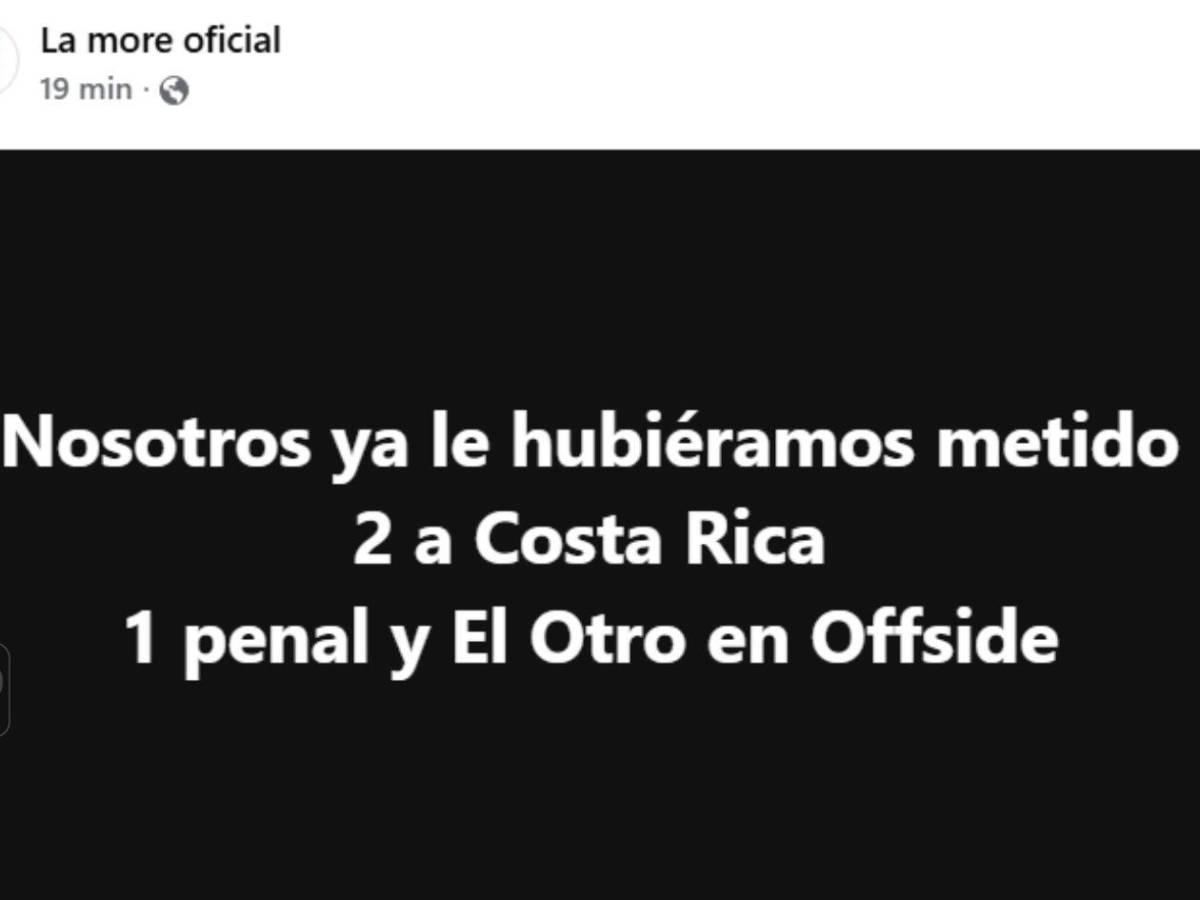 La selección de Supremo, el bus y la pelea: los jocosos memes que dejó el empate Honduras vs Costa Rica