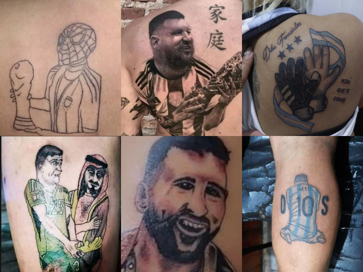 ¡Son espantosos! Lionel Messi y Dibu Martínez, afectados con los tatuajes más feos del Mundial Qatar 2022