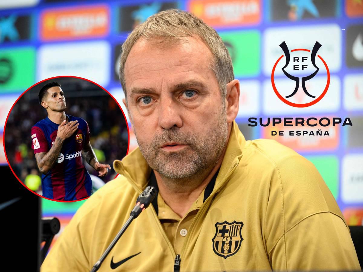 Flick deja claro que Barcelona quiere repetir en la Supercopa de España y esto dijo de la llegada de Cancelo: Jugador de calidad