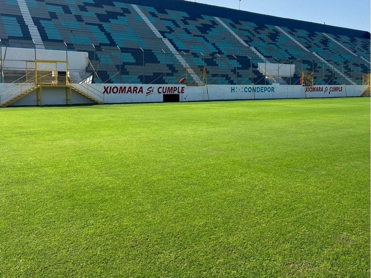 Pintura nueva e instalación de butacas en el Estadio Morazán: así pulen el recinto sampedrano previo a su reapertura