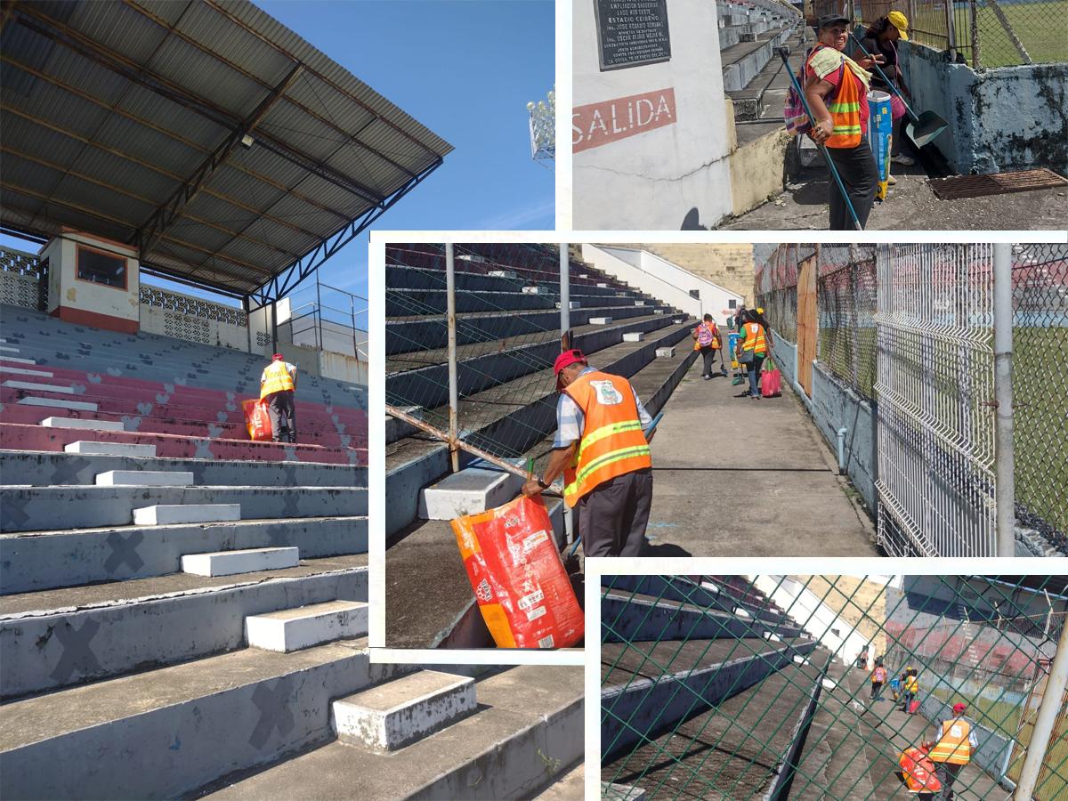 Estadio Ceibeño se alista para recibir a 18 mil aficionados en la final del Apertura entre Olimpia y Motagua este sábado