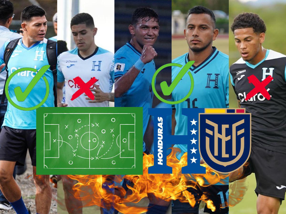 ¿Y Chelito Martínez? Honduras y su revolucionario 11 de Liga Nacional para enfrentar a Ecuador en amistoso en USA