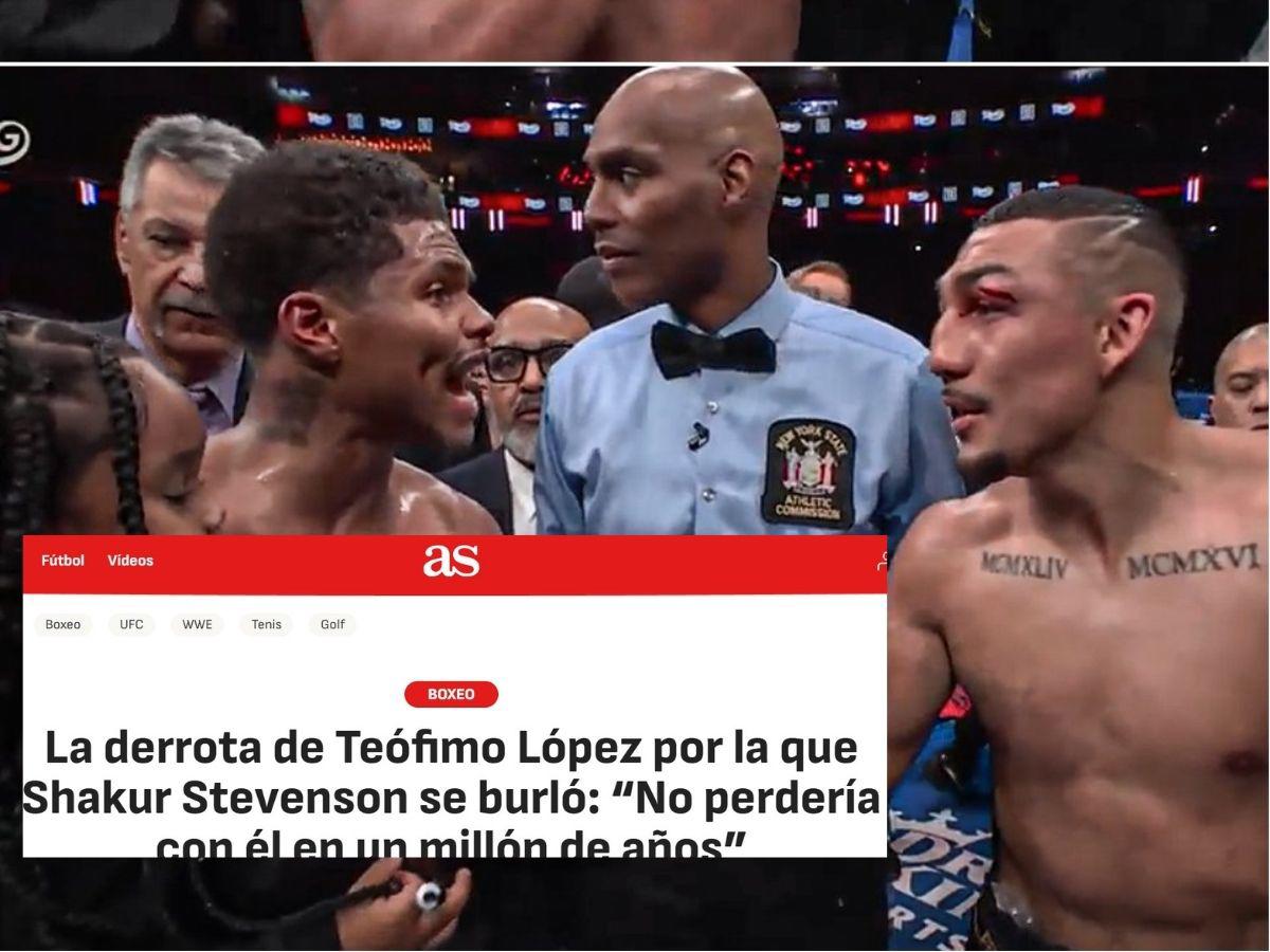 Prensa internacional se rinde tras paliza sobre Teófimo López: Lo barrieron, Shakur lo dominó