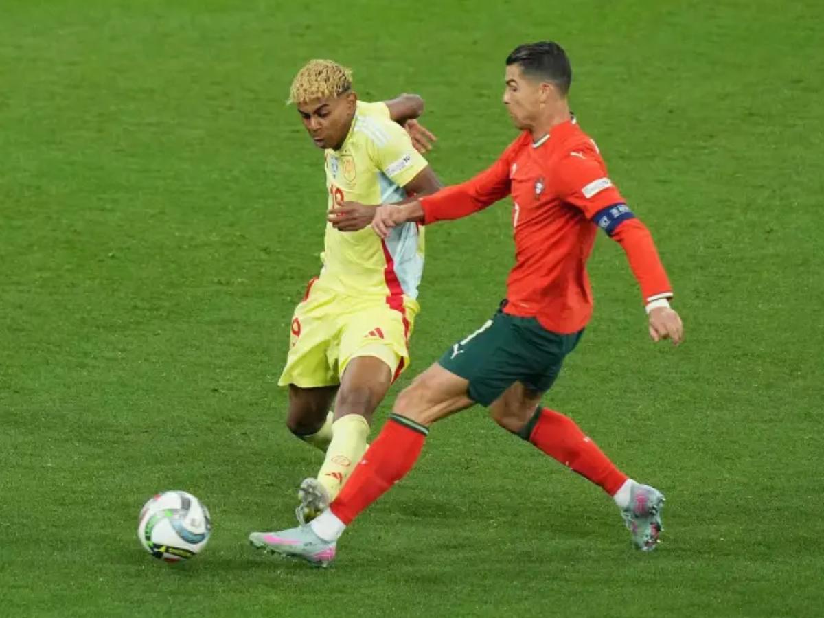 Lamine Yamal en el ojo del huracán tras ser acusado por un mal gesto en contra de Cristiano Ronaldo: No supo perder