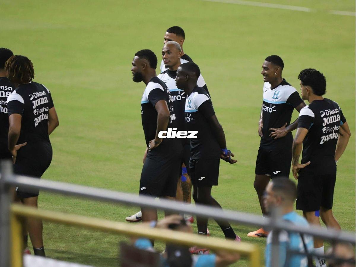 Con los alemanes presentes, los invitados y el fotón que se tomó Honduras: así fue el último entreno de La H en el Morazán