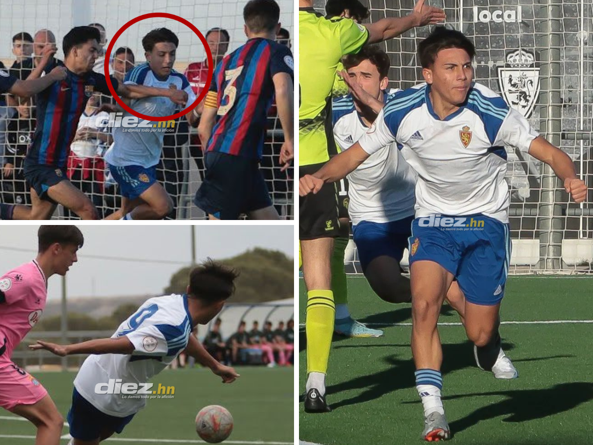 Yohanner Ruiz, la promesa hondureña que destaca en el Zaragoza de España: “Mi sueño siempre ha sido vestir la camiseta de la Bicolor”