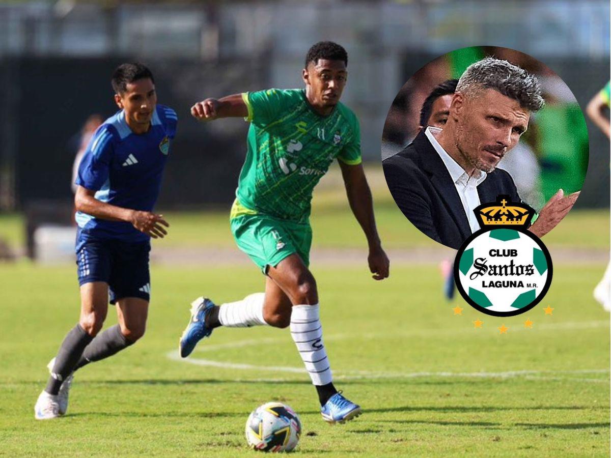 ¡Sonríe la Selección de Honduras! Choco Lozano se olvida de su lesión tras debutar con el Santos del “Tano” Ortiz