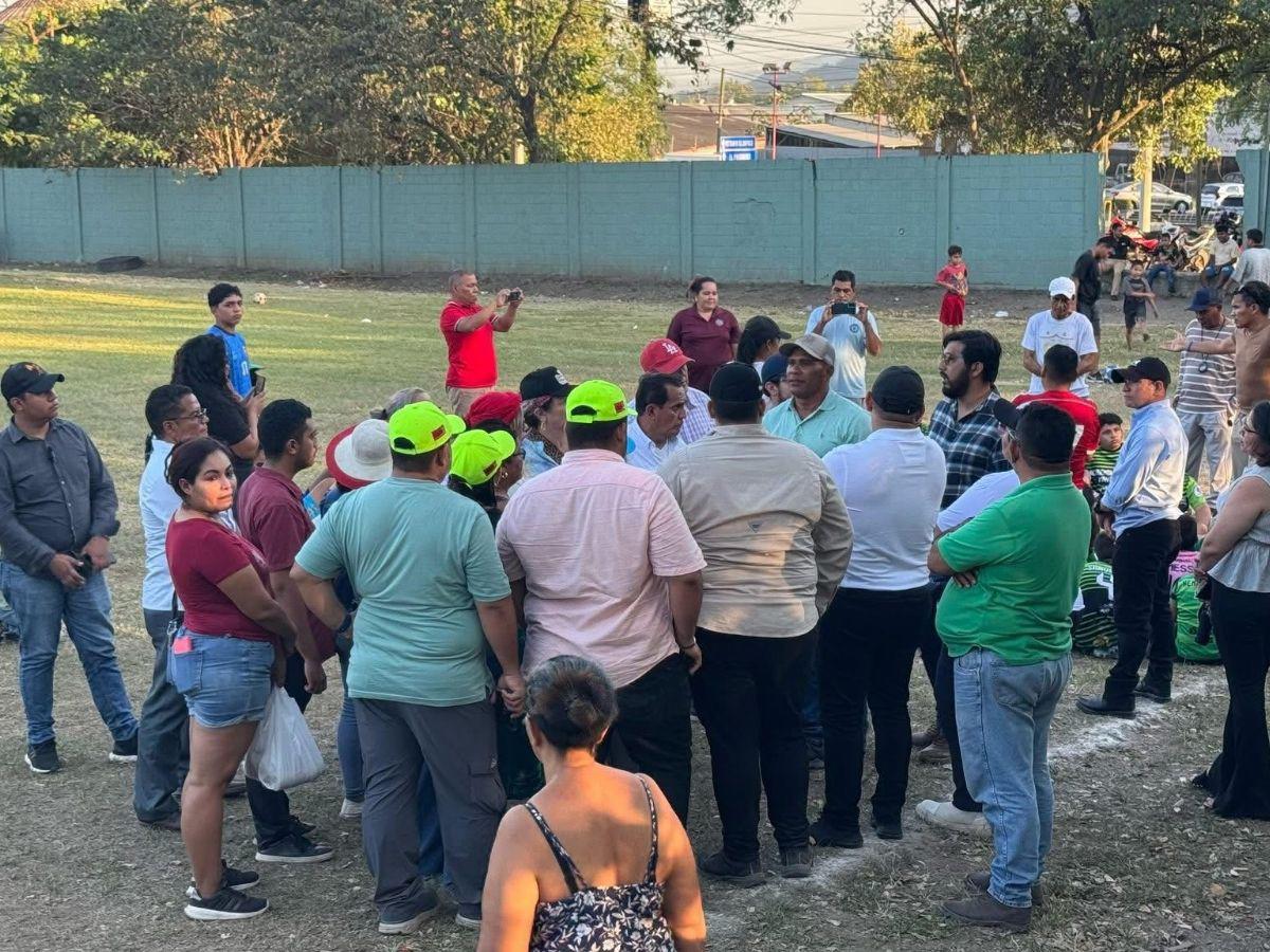 Condepor inspeccionó tres canchas de fútbol en la zona norte de Honduras con el objetivo de modernizarlas