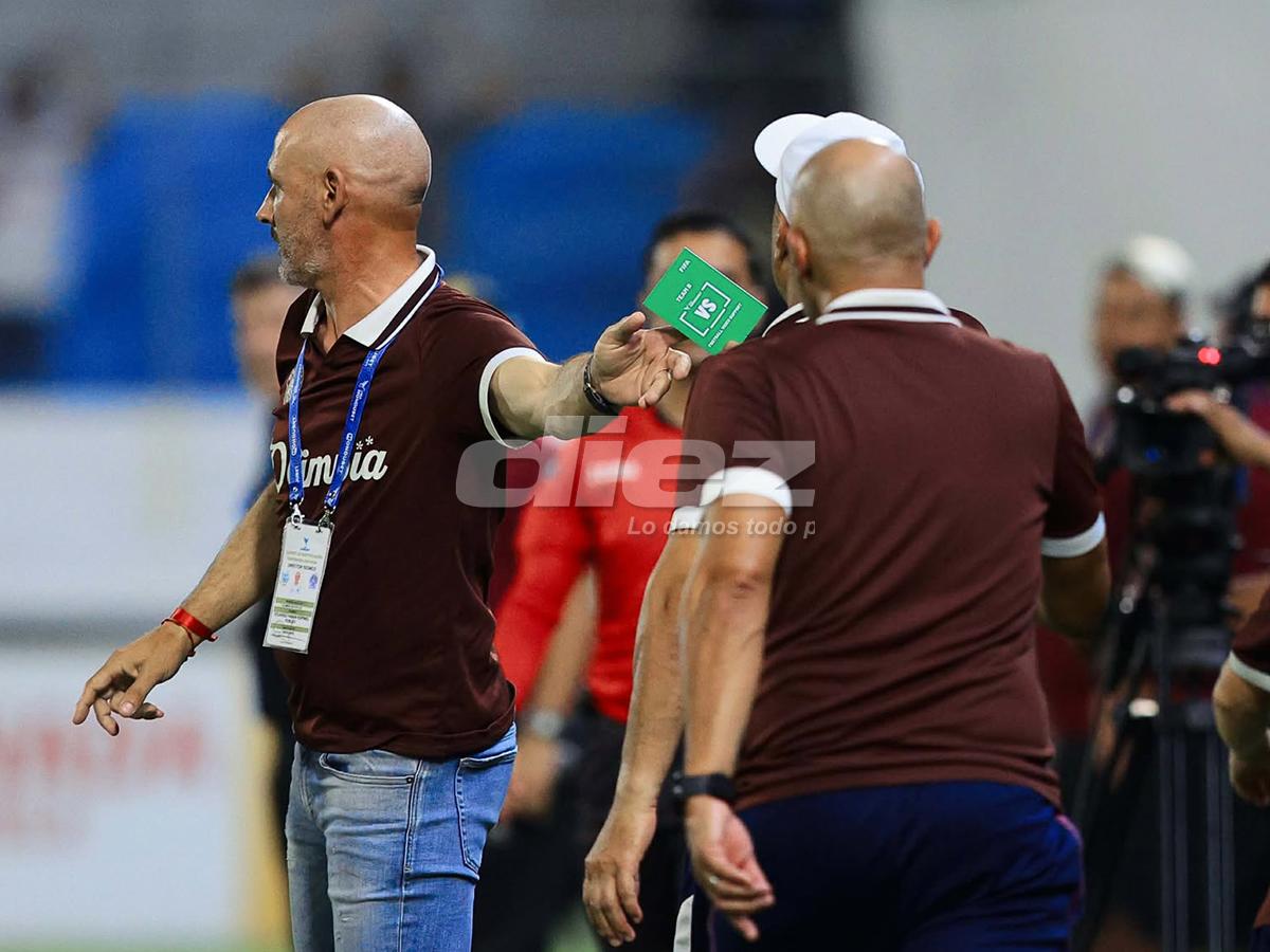 No se vio en TV: peleas entre dirigentes aurinegros y cuerpo técnico del Olimpia; los empujones y la furia del árbitro