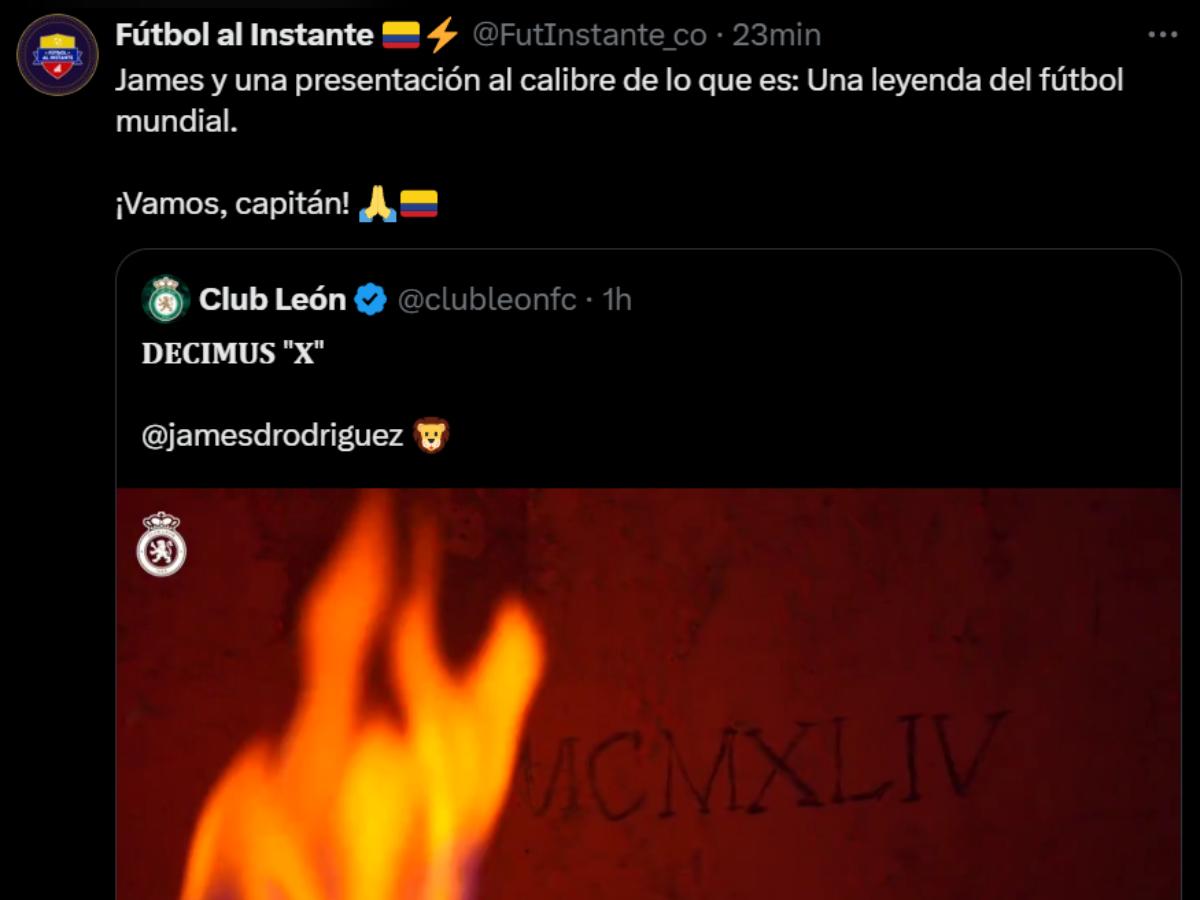 “Una leyenda del fútbol mundial”, “Cine”: así reaccionó la prensa mexicana al fichaje de James Rodríguez por Club León