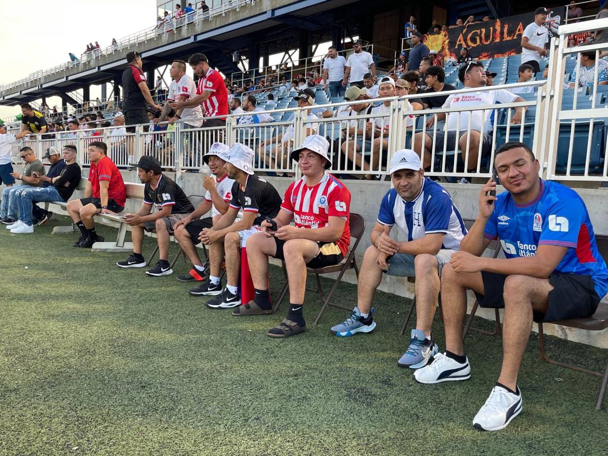 Bellas aficionadas de Olimpia en Virginia Beach, locura de la Ultra Fiel y los curiosos salvadoreños en amistoso “Merengue” ante Águila