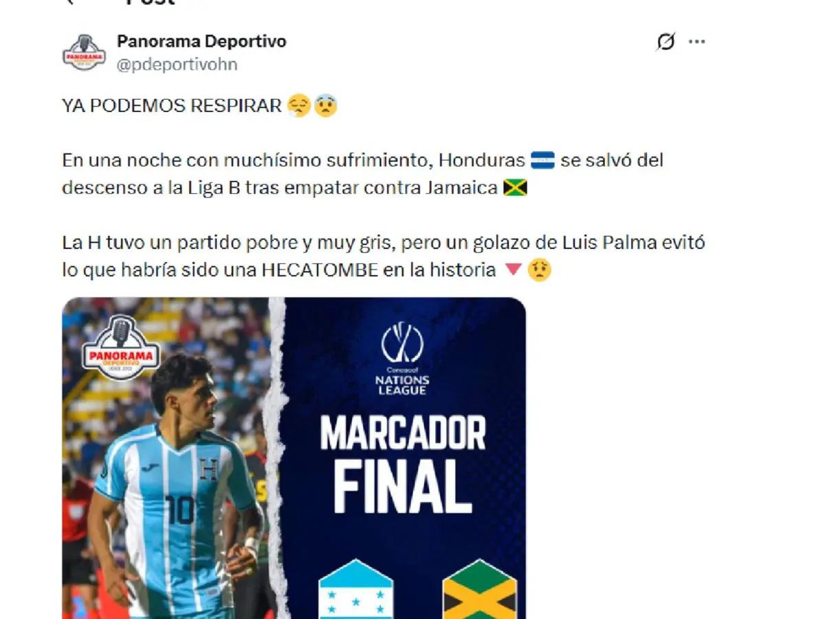 Pavón señala esto y la reacción tras el fracaso de Honduras: No deben volver