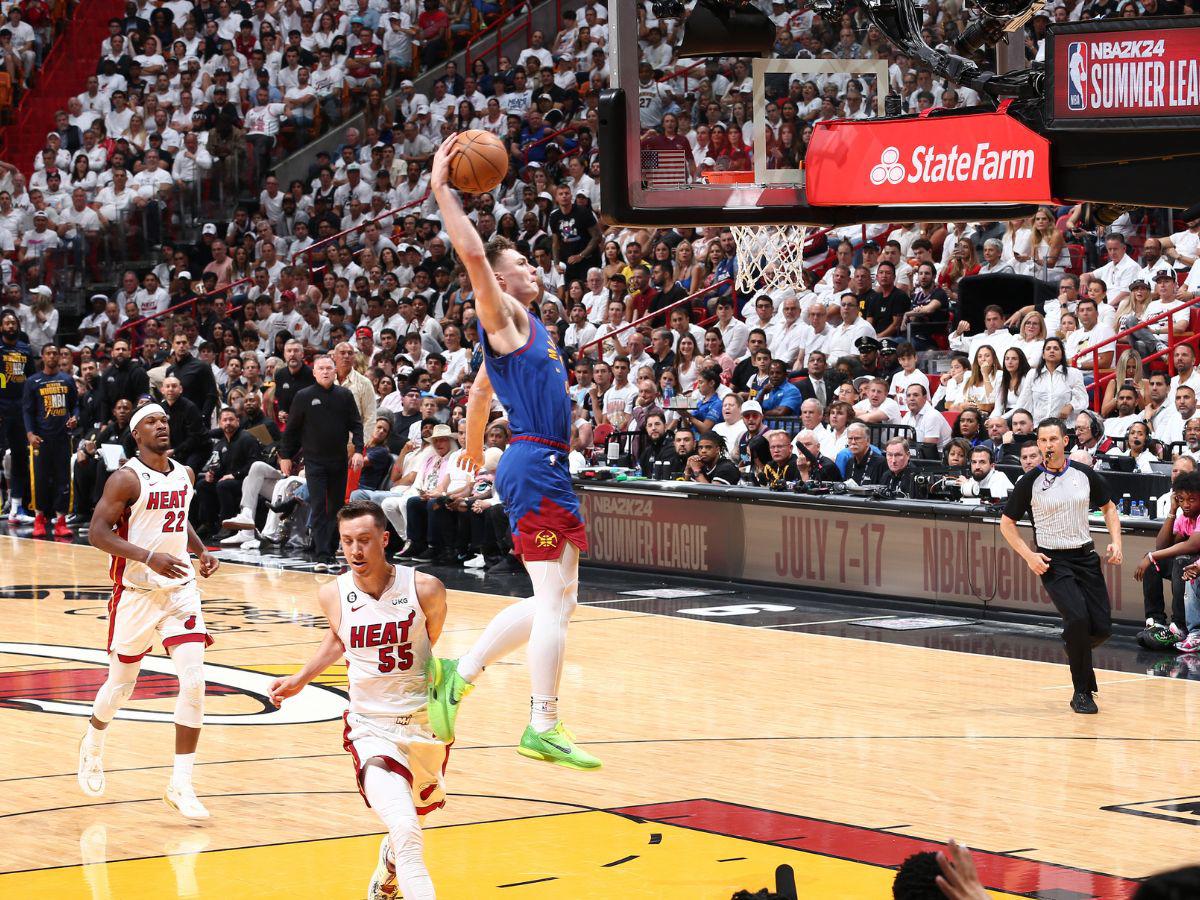 Denver Nugget venció a Miami Heat y se ponen con una victoria más en la Finales de la NBA