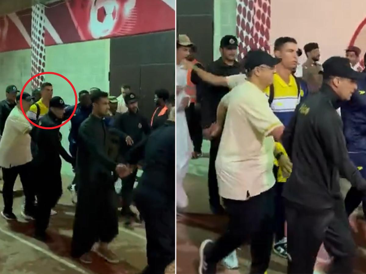 La sorprendente forma en que Cristiano Ronaldo es escoltado tras los partidos del Al Nassr
