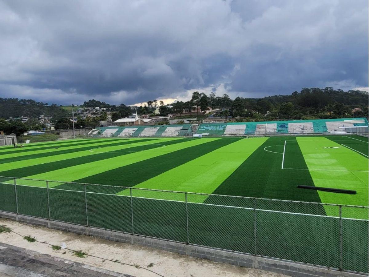 ¡Como mesa de billar! Así luce el remodelado Estadio Sergio Reyes de Santa Rosa de Copán