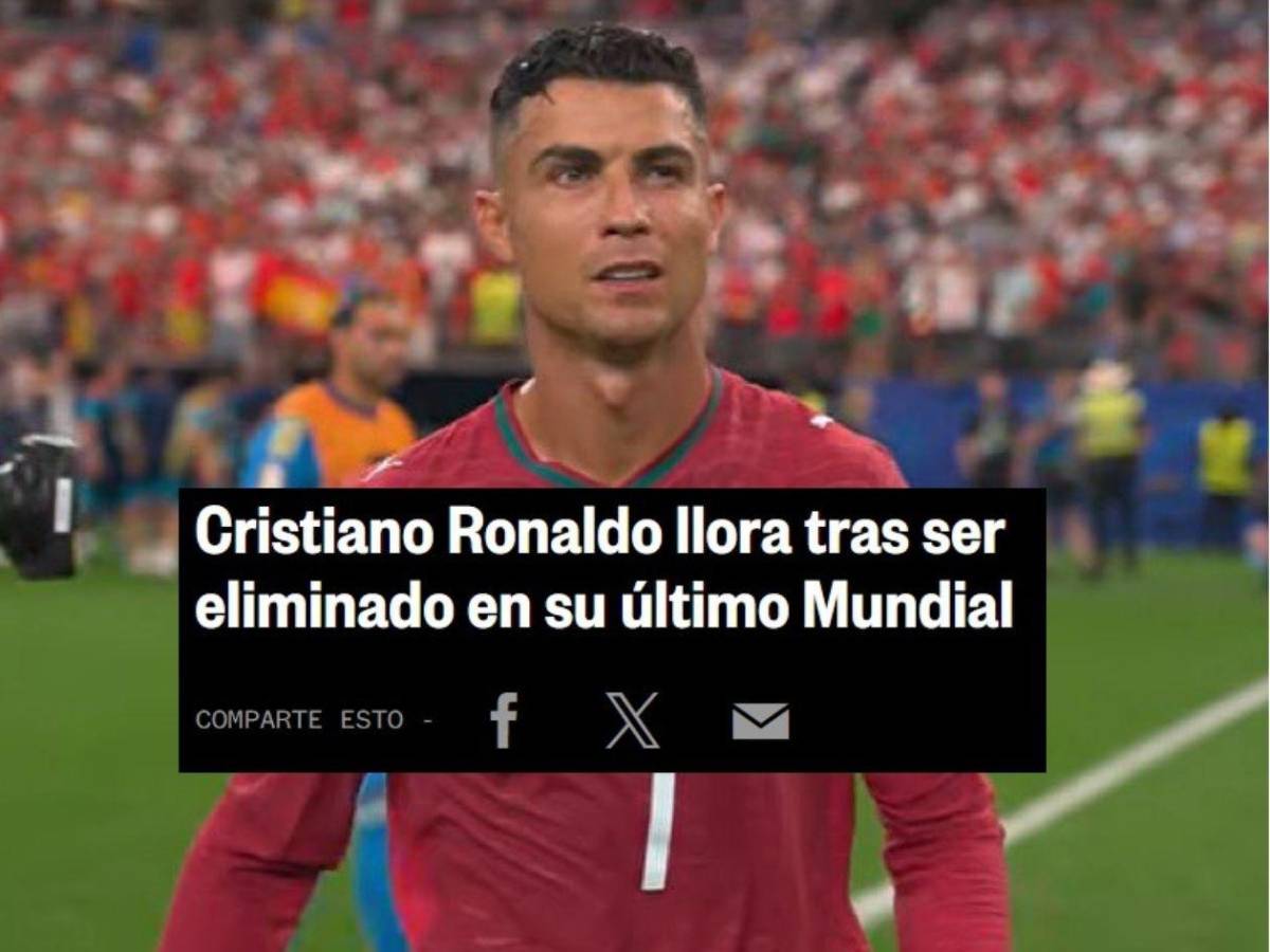 Soria se burla y la prensa arremete con la eliminación de Cristiano: Se terminó