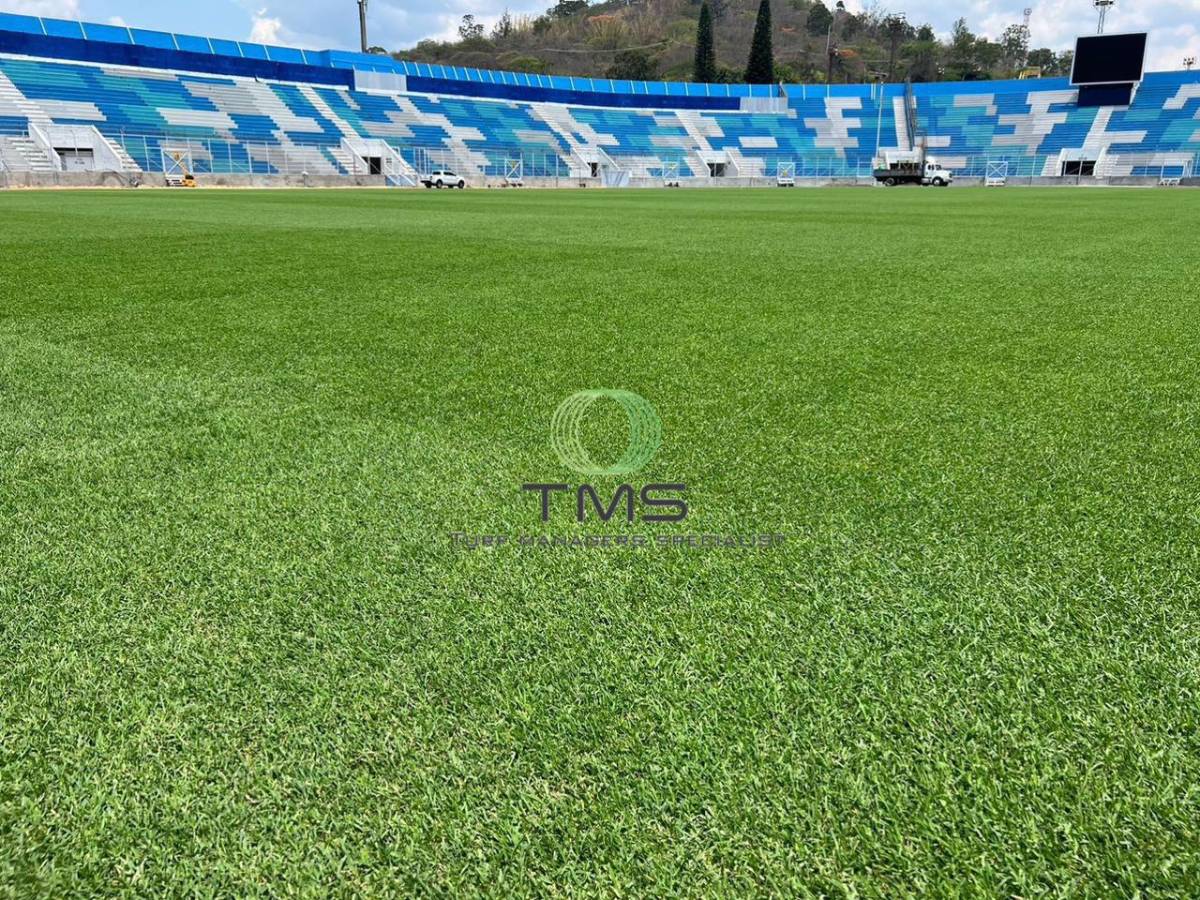 ¡Mesa de billar! Así luce la nueva cancha del Estadio Nacional Chelato Uclés: ¿la mejor grama de Centroamérica?