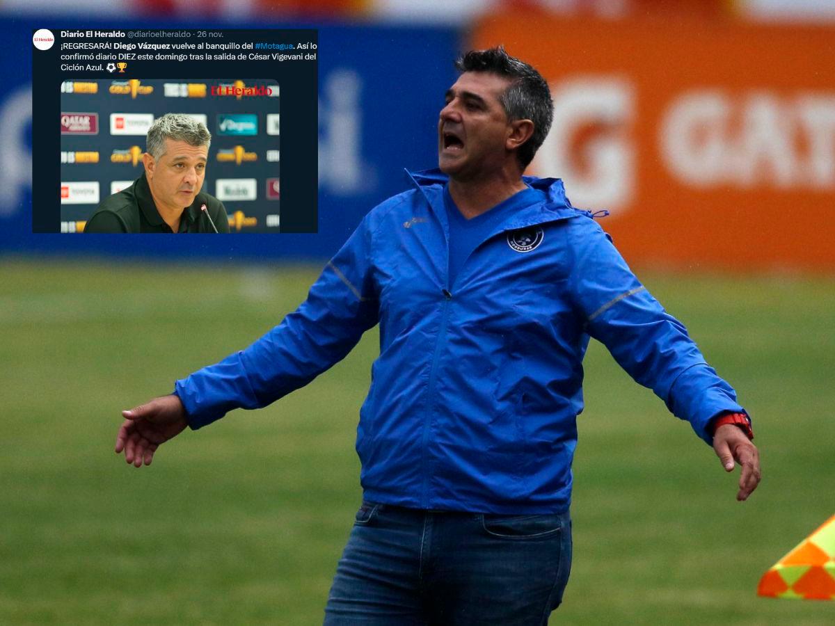 Prensa hondureña se rinde al retorno de Diego Vázquez al Motagua: “Volvió el más exitoso”, “Regresa el que no debió irse”