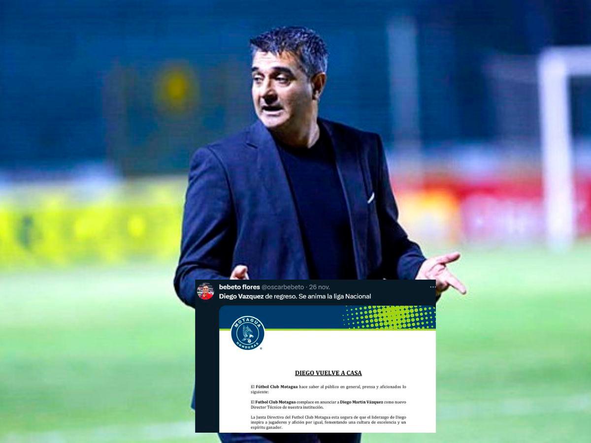 Prensa hondureña se rinde al retorno de Diego Vázquez al Motagua: “Volvió el más exitoso”, “Regresa el que no debió irse”
