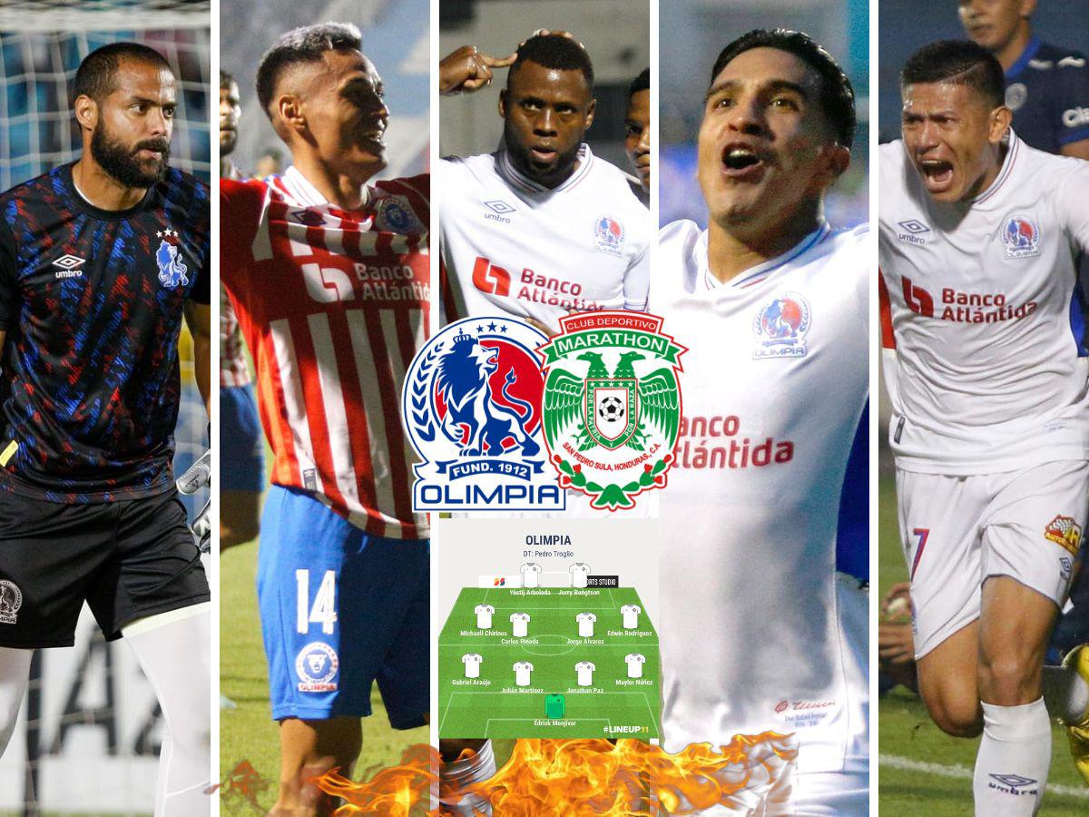 ¿Con Andy Nájar? Así sería el poderoso 11 de Olimpia para encarar la final de ida ante Marathón, ¡tiene cuatro bajas!