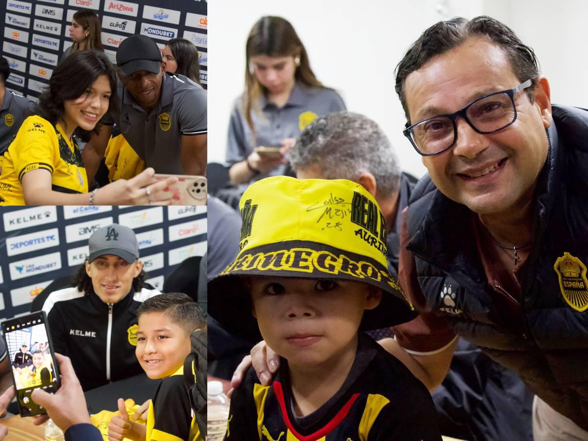 Real España mantiene la buena vibra del liderato en la Liga Nacional de Honduras y comparte con los fanáticos aurinegros